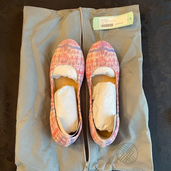 NWT Lucky Brand Emmie Ballet Printed Flat Size 7.5 - Picture 7 of 9
